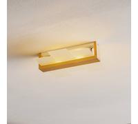 SOLLUX LIGHTING Shifted 2 ceiling light, glass and light wood