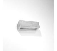 SOLLUX Concrete Lamp Single Design LED Bulb Modern Industrial Loft Wall Lamp Vega Rectangle Rectangle 30 cm