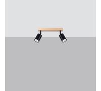 Ceiling lamp VERDO 2 black