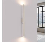 SOLLUX LIGHTING Wall light Pastelo, beige, height 20 cm, steel, 2-bulb.