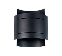 SOLLUX LIGHTING Wall Light Steel Smooth Elegant Design Minimalist Modern for Bedroom Living Room Futuristic Style One Light Source GU9 A++-E 21/8.5/23 cm Hestia Black