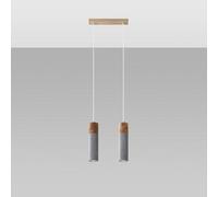 Sollux Pendant Lamp Zane 2 Grey