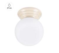 Sollux Lighting Zori Glazed Ceramics/glass Beige 1 Lights Minimalist Ceiling Light