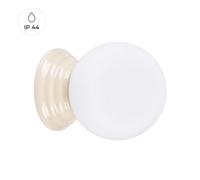 Sollux Lighting Zori Glazed Ceramics/glass Beige 1 Lights Minimalist Wall Light