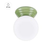 Sollux Lighting Zori Glazed Ceramics/glass Olive Green 1 Lights Minimalist Ceiling Light