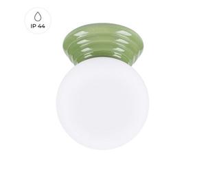 Sollux Lighting Zori Glazed Ceramics/glass Olive Green 1 Lights Minimalist Ceiling Light