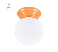Sollux Lighting Zori Glazed Ceramics/glass Orange 1 Lights Minimalist Ceiling Light