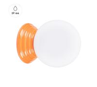 Sollux Lighting Zori Glazed Ceramics/glass Orange 1 Lights Minimalist Wall Light