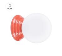 Sollux Lighting Zori Glazed Ceramics/glass Peach 1 Lights Minimalist Wall Light