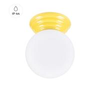 Sollux Lighting Zori Glazed Ceramics/glass Yellow 1 Lights Minimalist Ceiling Light