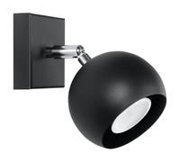 Sollux Oculare SL.0443 Modern Black LED Light for Living Room, Bedroom, Bathroom, Hallway, Office, GU10 Socket