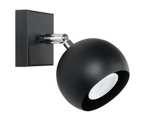 Sollux Oculare SL.0443 Modern Black LED Light for Living Room, Bedroom, Bathroom, Hallway, Office, GU10 Socket