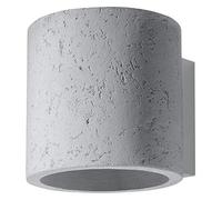 Modern Round Wall Lamp ORBIS Grey concrete G-9 LED SOLLUX lights up and down NEW