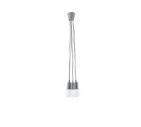 SOLLUX Pendant Lamp Diego Unique Design Without Lampshade Minimalist Lighting Minimalist Lighting LED Bulb Triple Bulb Grey