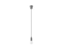 SOLLUX Pendant Lamp Diego Unique Design Without Lampshade Minimalist Lighting Minimalist Lighting LED Single Bulb Gray