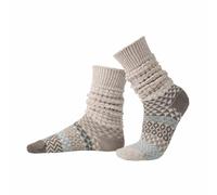 Solmate Mismatched Slouch Sweater Fusion Socks - Seashell | Size: 4-6 Solmate Multicolor 4-6