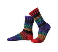 Solmate Socks - Mismatched Crew Socks for Women or Men, Gemstone, Small