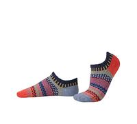 Solmate Socks Mismatched No Show Liner Socks for Women/Men, USA Made with Recycled Yarns - Multicoloured - Large (Womens 10-12; Men's 9-11)