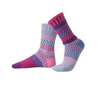 Solmate Socks Women & Men Modern Crew - Mismatched Crew Socks, Twilight, Medium