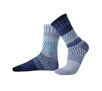 Solmate Socks Women & Men Recycled Cotton Mismatched Crew Socks, Horizon, Medium