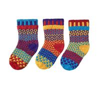 Solmate Unisex Kids Socks 1 Pair + 1 Spare Mismatched Odd Socks | Size: 9-11 Years Solmate Multicolor 9-11 Years