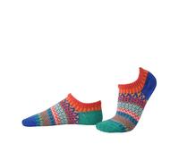 Solmate Unisex Mismatched Patterned Ankle Trainer Sock - Cayenne | Size: Small Solmate Multicolor S