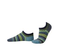 Solmate Unisex Mismatched Patterned Ankle Trainer Sock - Lemongrass | Size: Small Solmate Multicolor S