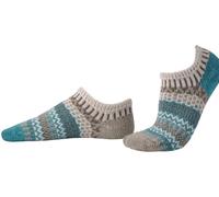 Solmate Unisex Mismatched Patterned Ankle Trainer Socks - - Size: S