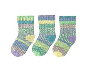 Solmate Women's Lavender Girls Socks 1 Pair + 1 Spare Mismatched Odd Socks | Size: 2-6 Years Solmate Multicolor 2-6 Years