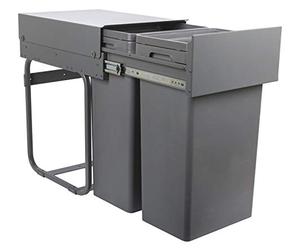 Solmer LTD Vibo Kitchen Pull Out Waste Bin for Hinged Door Cupboard Cabinet min 400mm Unit