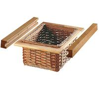 Solmer LTD Wicker Kitchen Basket For 500mm Cabinet With Wood Runners for 18/19 mm Board