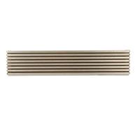 Solmer Metal Click Vent System Ventilation Grill Strips 600 mm Length (Stainless Steel)