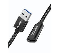 SOLMIMI USB C to USB A Adapter C Female to A Male Cable for Smartphone, Mobile Phone, Tablet, Laptop, Notebook, Hub, Hard Drive, U Stick, Card Reader, Headphones - 0.2 m