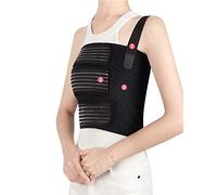 Solmyr Rib Brace Broken Rib Belt, Chest Brace Elastic Rib Support Brace for Men and Women, Chest Binder to Reduce Rib Cage Pain, Breathable Chest Wrap Belt for Sore or Bruised Ribs Support, Sternum