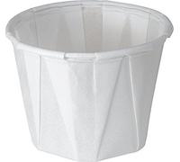 Solo 1.0 oz Treated Paper Souffle Portion Cups for Measuring, Medicine, Samples, Jello Shots (Pack of 250)
