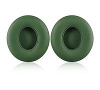 Solo 2/3 Wireless Earpads - JECOBB Replacement Ear Cushion Pads with Protein Leather and Memory Foam for Beats Solo 2.0/3.0 Wireless On Ear Headphones ONLY (Turf Green)