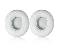 Solo 2/3 Wireless Earpads - JECOBB Replacement Ear Cushion Pads with Protein Leather and Memory Foam for Beats Solo 2.0/3.0 Wireless On Ear Headphones ONLY (White)