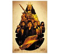 Solo: A Star Wars Story Millennium Falcon Montage Maxi Poster, Paper, Multi-Colour, 61 x 91.5 cm