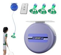 Solo Badminton Trainer - Self-Rebound Training System, Interactive Badminton Tool | Adjustable Rebounder for Technical Exercises, Home Practice, Beginner to Expert Training