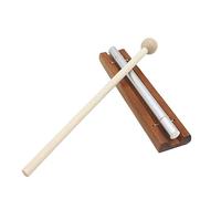 Solo Chime on Wooden Base w/Mallet Single Rod for Yoga Meditation Energy