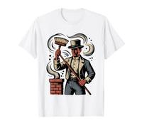 Solo Chimney Sweep Working Rooftops Alone Every Day Rooftop T-Shirt