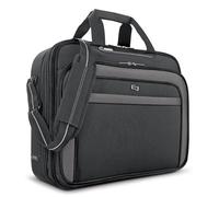 Solo Empire 17.3 Inch Laptop Briefcase, TSA Friendly, Black, 17.3", Empire