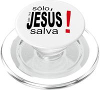 Solo Jesús Salva vidas, Salvación Espiritual Eterna PopSockets PopGrip for MagSafe