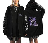 Solo Leveling Anime Hoodie for Boys, Teenagers, Men & Girls - Perfect for Fandom Lovers (Black7,XXL)