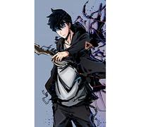 Solo Leveling. Jin Woo with a blade Poster - 30x40 cm