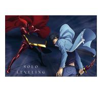 Solo Leveling Jinwoo vs Igris Poster multicolour Onesize