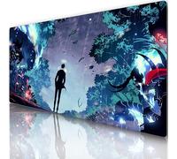 Solo Leveling Large Mouse Pad -Sung Jin-Woo, Beru Extended 900x400mm Gaming Desk Mat, Anti-Slip Rubber Base, Smooth Waterproof Surface, Perfect for Esports & Office