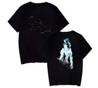 Solo Leveling T-Shirts Merch Tee Summer Women Men Streetwear Fashion Casual Short Sleeve Camiseta Tee Chic Tops (Black1,3XL)