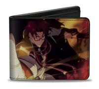 Solo Leveling Wallet, Bifold, Solo Leveling Choi Jong In Pose and Title Logo, Vegan Leather