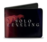 Solo Leveling Wallet, Bifold, Solo Leveling Choi Yoora Pose and Title Logo, Vegan Leather